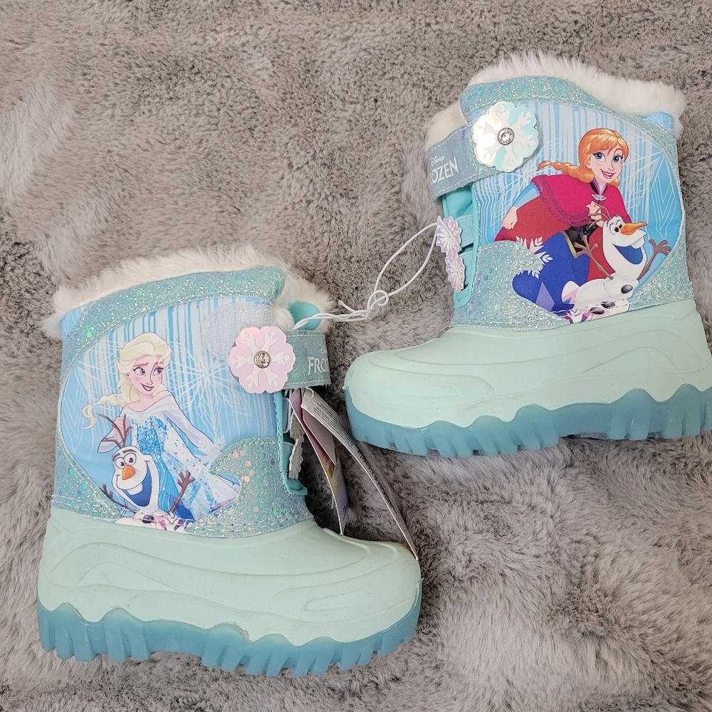 Nwt Disney Frozen Toddler Girl Snowboots - Picture 2 of 8